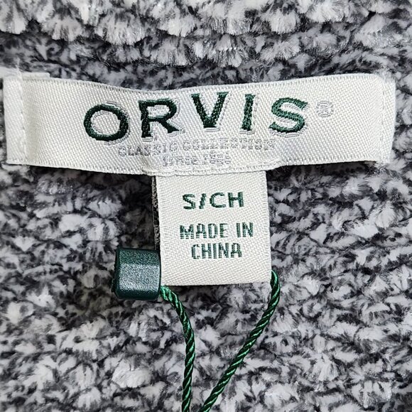 Orvis Womens Grey V-Neck Sweater S 100% Polyester Made In China - Picture 5 of 9